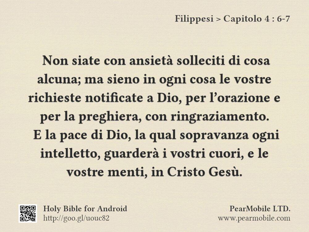Filippesi, Capitolo 4:6-7